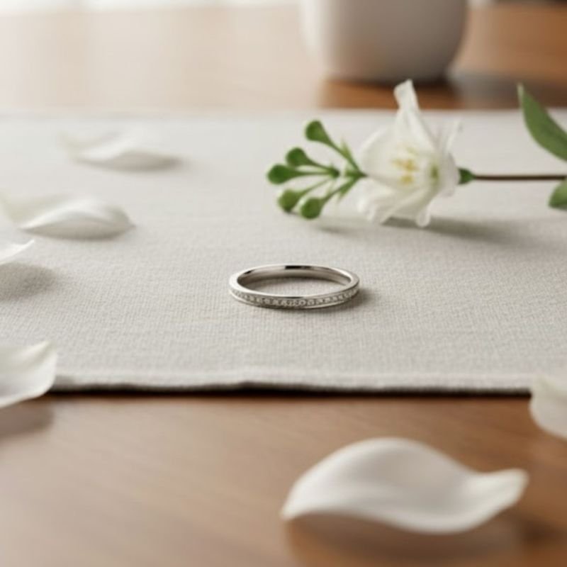 Aliança Fina Cravejada Luxo 2,0 - Unidade