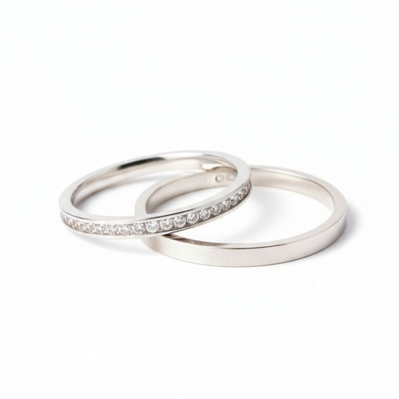 Aliança Fina Cravejada Luxo 2,0 - Unidade