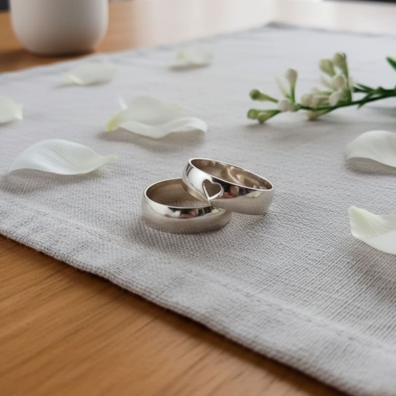 Aliança Prata 5,5 - Par