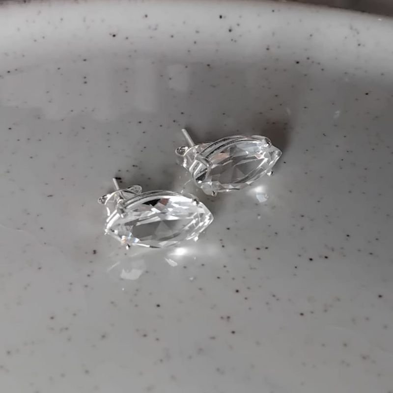 Brinco Zircônia - Prata 925