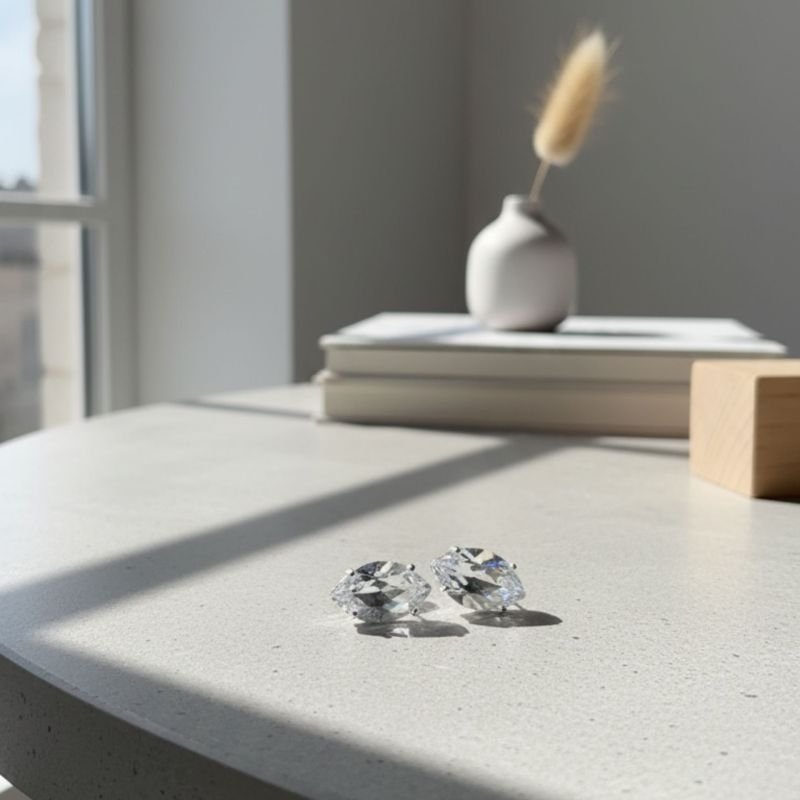 Brinco Zircônia - Prata 925