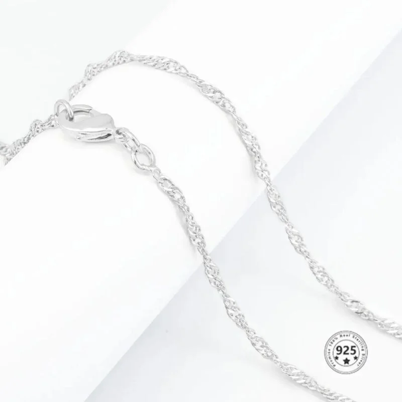 Corrente em Prata 925 Singapura 45cm