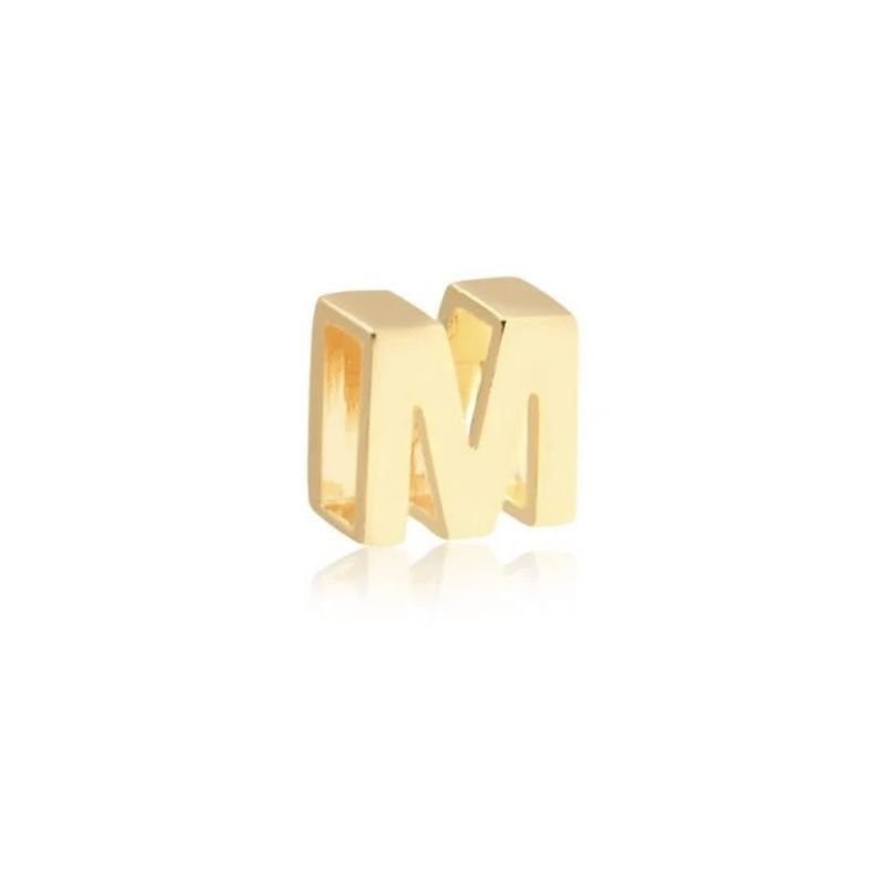 Pingente Letra Lisa em Ouro 18k