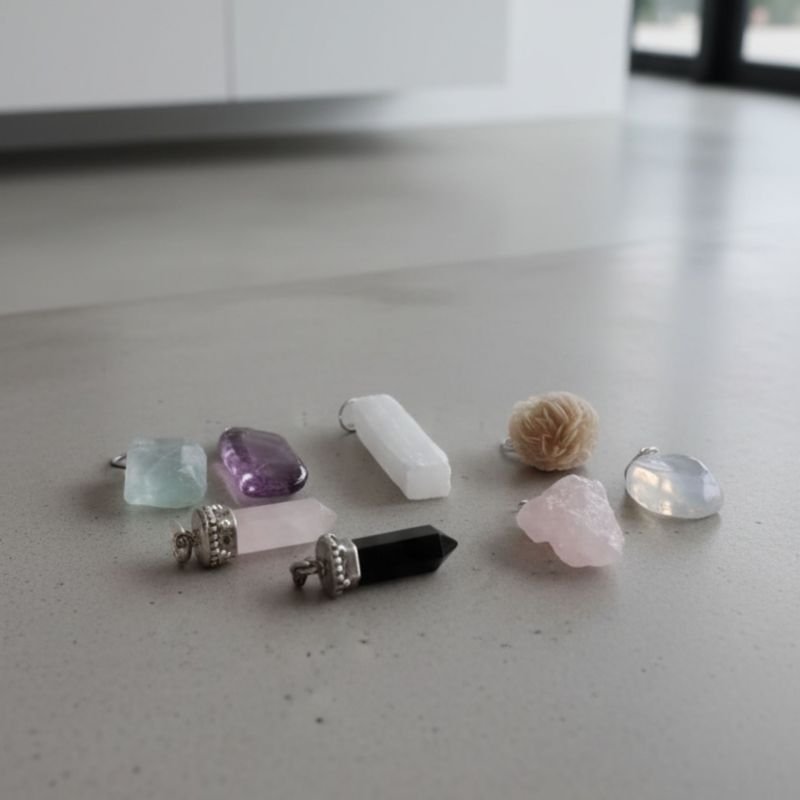 Pingente Topázio Verde Bruto - Prata 925